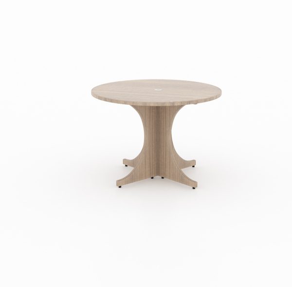 CD-P36RT-M Corp Design 36" round meeting table in miele laminate